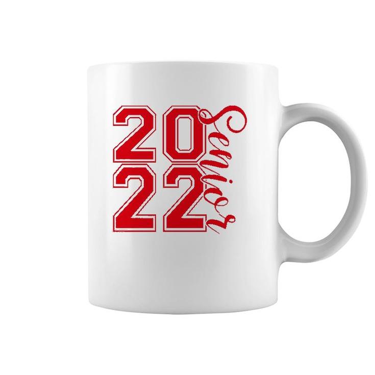 2022 Senior  High School College Graduate Student Red Coffee Mug