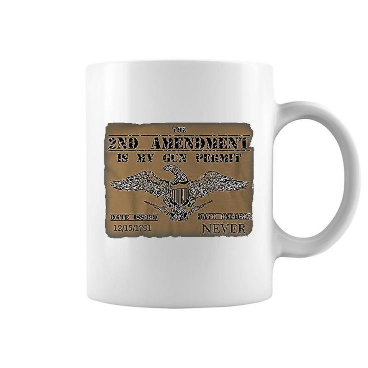 2nd Amendment Permit American Eagle Coffee Mug