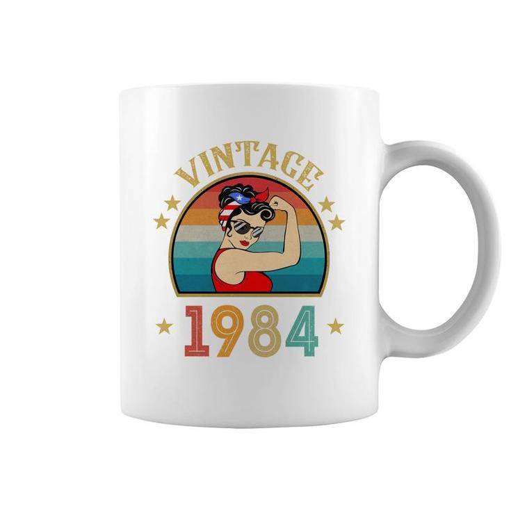 38Th Birthday Gift 38 Years Old For Women Retro Vintage 1984   Coffee Mug