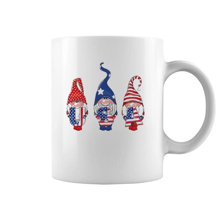 4Th Of July American Flag Gnomes Women Men Girls Boys Kids Coffee Mug