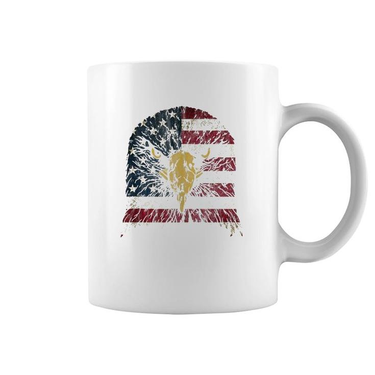 4Th Of July Bald Eaglekids Boys Men American Us Flag  Coffee Mug