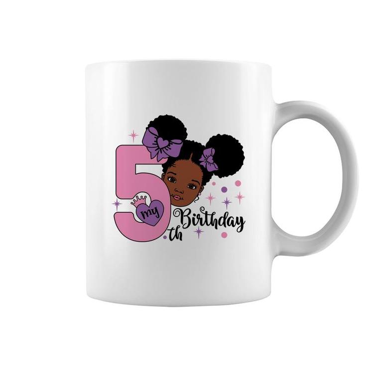 5Th Birthday It Is My 5Th Birthday Cute Girl Design Coffee Mug
