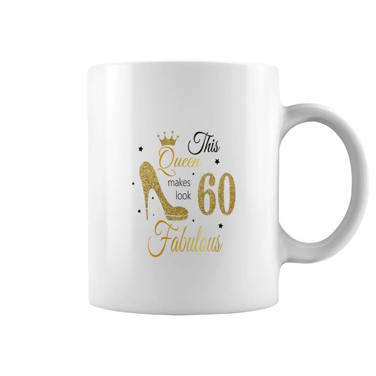 60 Gold With Black 60Th Birthday Coffee Mug