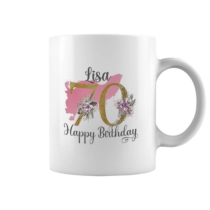 70th Birthday Gift For Mum Floral Design Coffee Mug