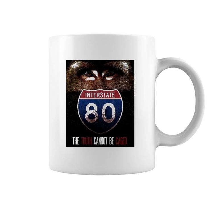 80 Interstate Biohazard Monkey The Truth Cannot Be Caged Coffee Mug