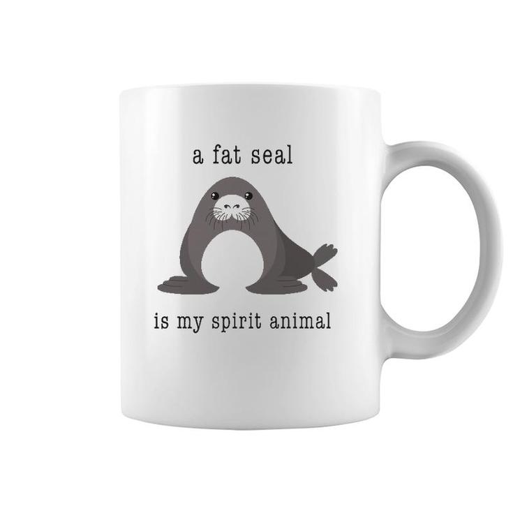 A Fat Seal Is My Spirit Animal - Cute Animal Coffee Mug