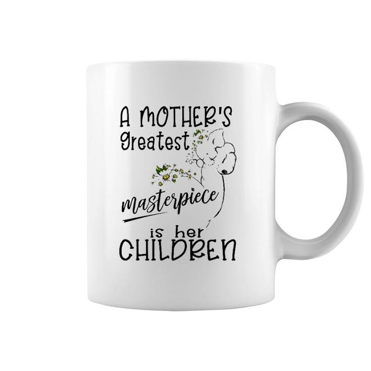 A Mother's Greatest Masterpiece Is Her Children Elephant Version Coffee Mug