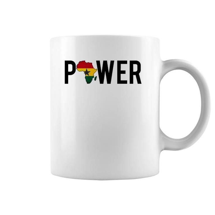 Africa Black African Power Ghana Map Coffee Mug
