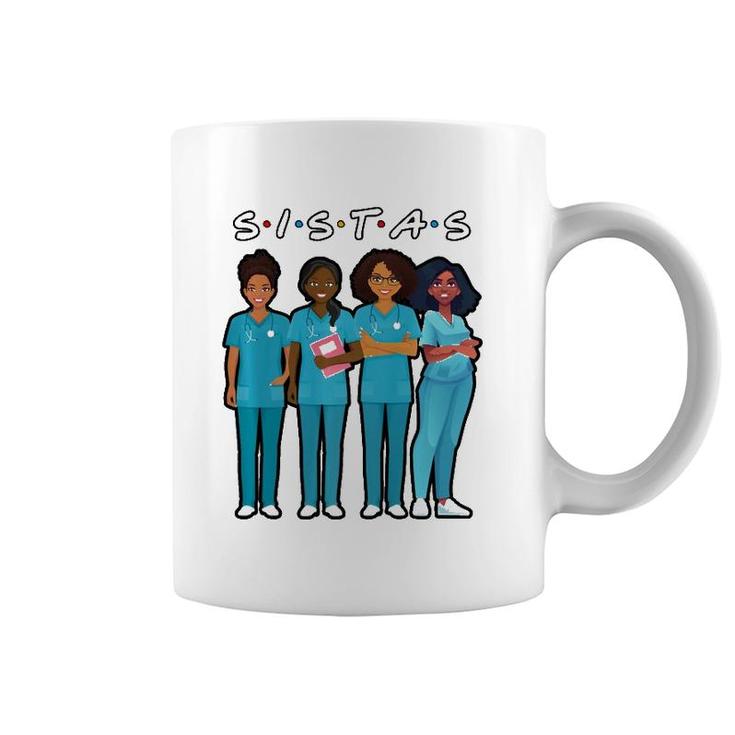 African American Nurse Black Sistas Queen Melanin Women Coffee Mug
