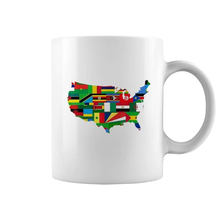 African Flags Black History Coffee Mug