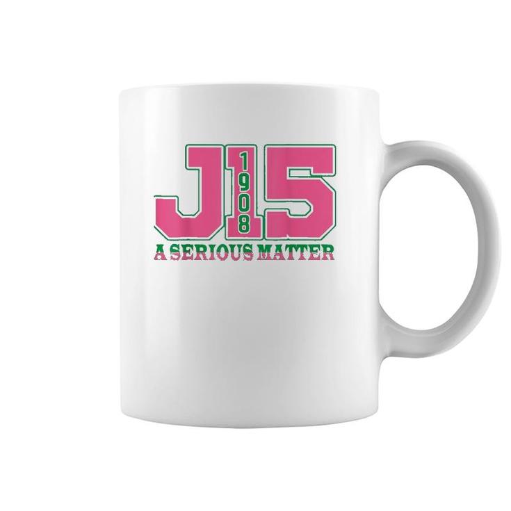 Aka Women J15 Founders' Day 1908 A Serious Matter Pink Green Coffee Mug