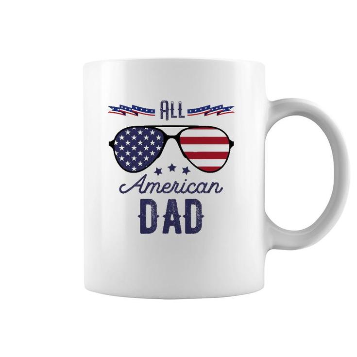 All American Dad 4Th Of July Sunglasses Coffee Mug