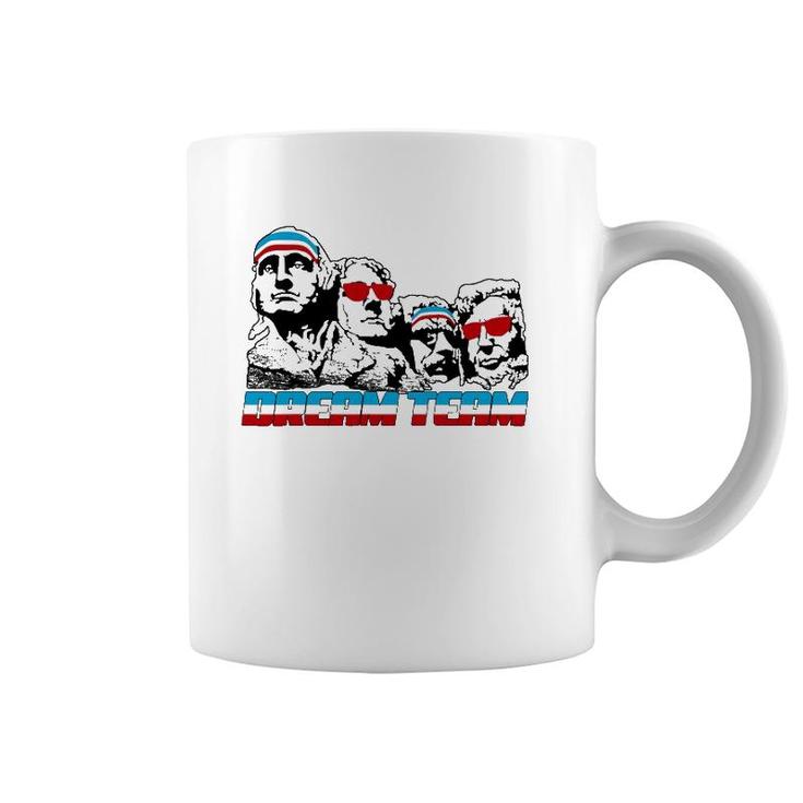 American Usa Flag Dream Team Funny Patriotic Retro Vintage Coffee Mug