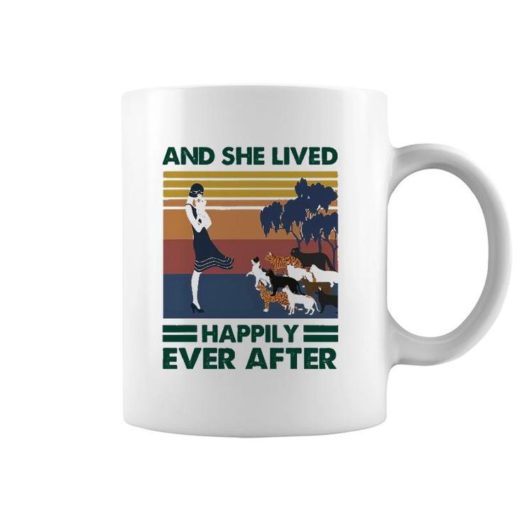 And She Lived Happily After Ever Cat Coffee Mug