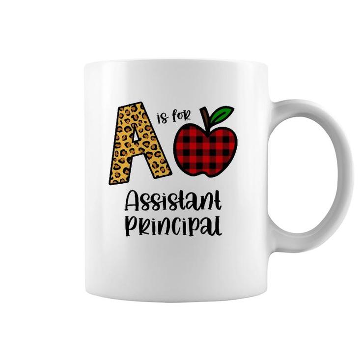 Apple A Is For Assistant Principal Back To School Coffee Mug