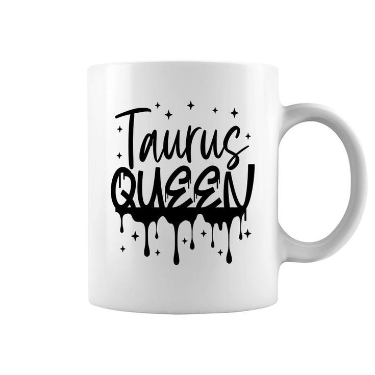 April Women Taurus Queen Glitter Black Birthday Gift Coffee Mug