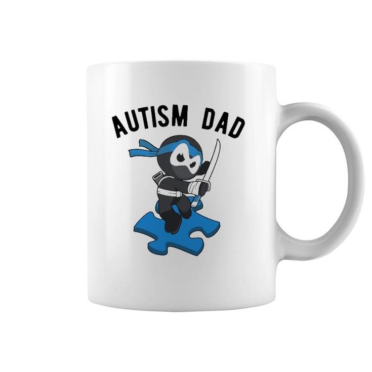 Autism Dad Ninja Martial Arts Father Coffee Mug