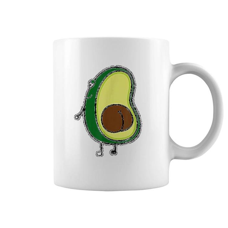 Avocado Funny Cartoon Coffee Mug