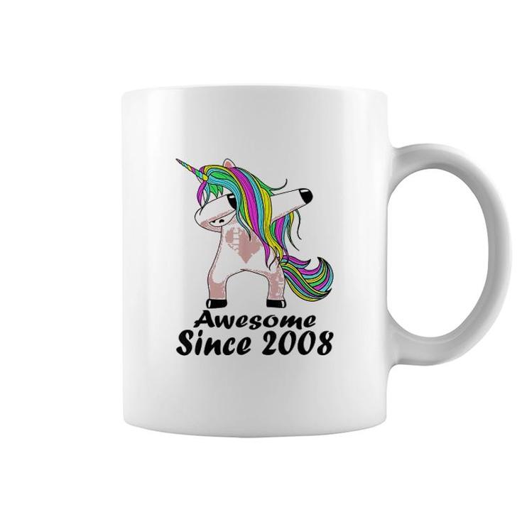 Awesome Unicorn Since 2008 13 Years Old Coffee Mug