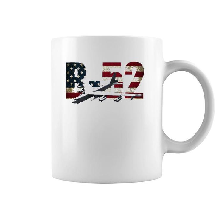 B-52 Stratofortress Bomberus American Flag Coffee Mug