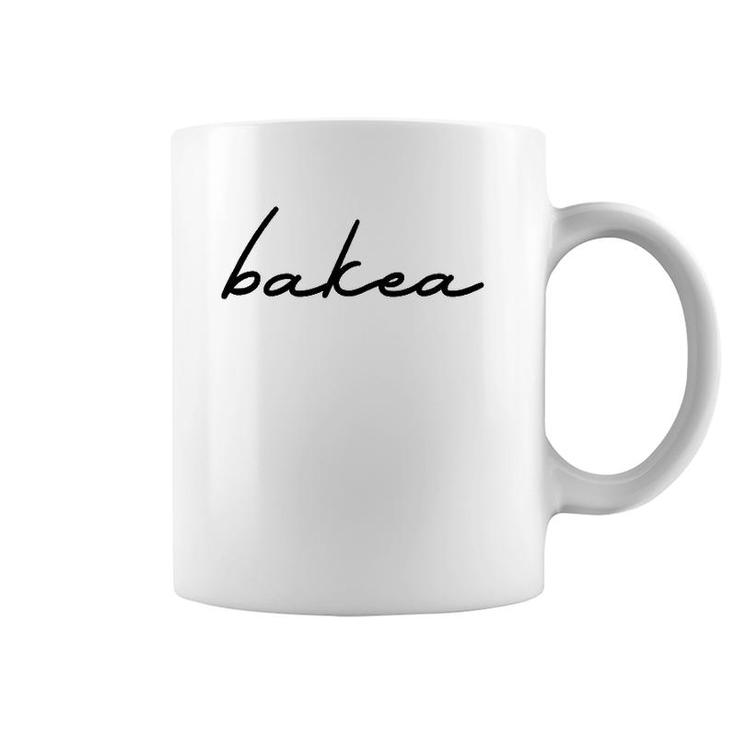 Bakea - Basque Peace Black Text Coffee Mug