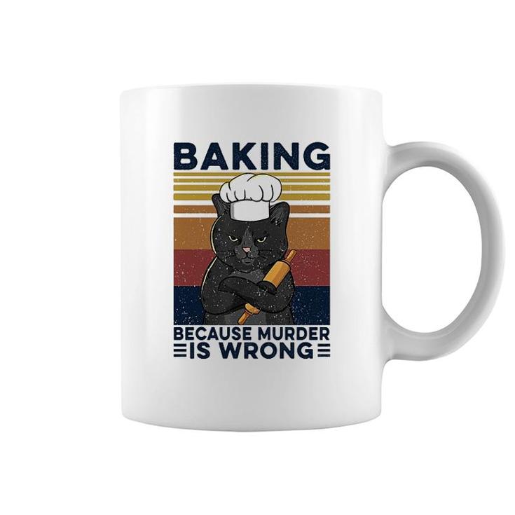 Baking Black Cat Coffee Mug