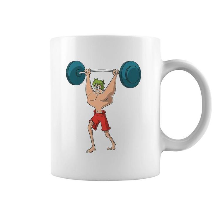 Barbell Weight Lifting Workout Funny Coffee Mug