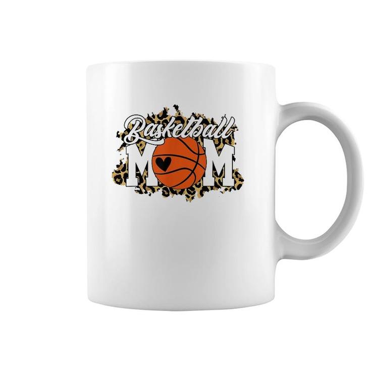 Basketball Mom Tees Leopard Mother's Day Coffee Mug