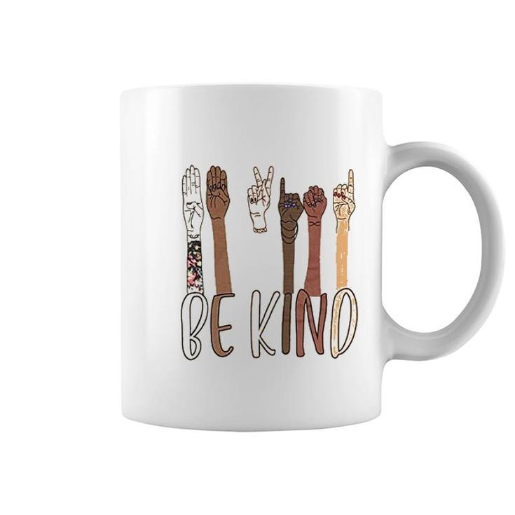 Be Kind Sign Language Coffee Mug