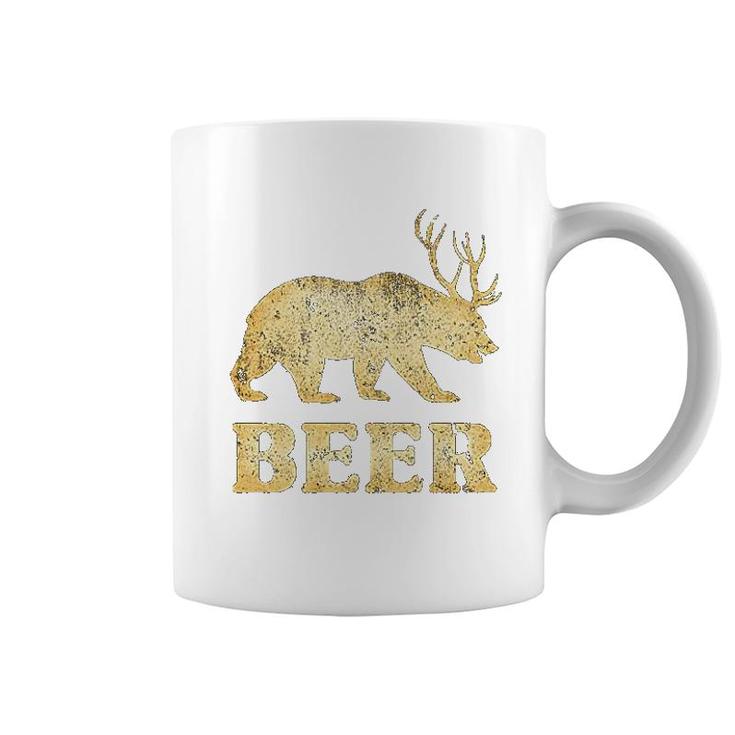 Bear Deer Beer Funny Coffee Mug