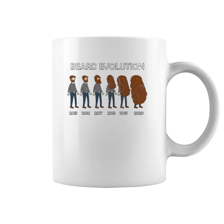 Beard Evolution History Of Bearded Men  Gift Coffee Mug