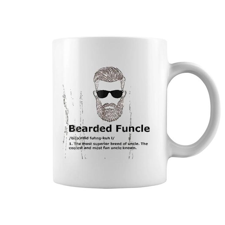 Bearded Funcle Funny Uncle Definition Coffee Mug
