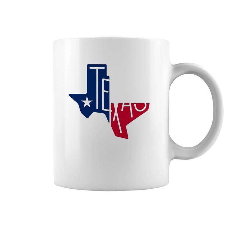Beautiful Texas State Flag Star Silhouette Coffee Mug
