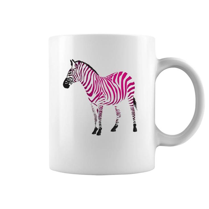 Beautiful Zebra Pink Sassy Art Coffee Mug