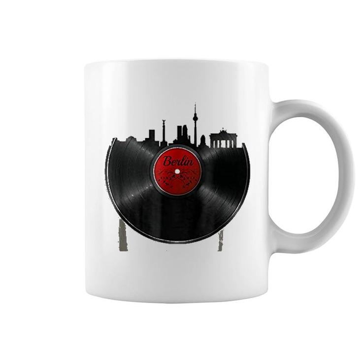 Berlin Vinyl Dj Techno Music Retro Old School Gift Coffee Mug