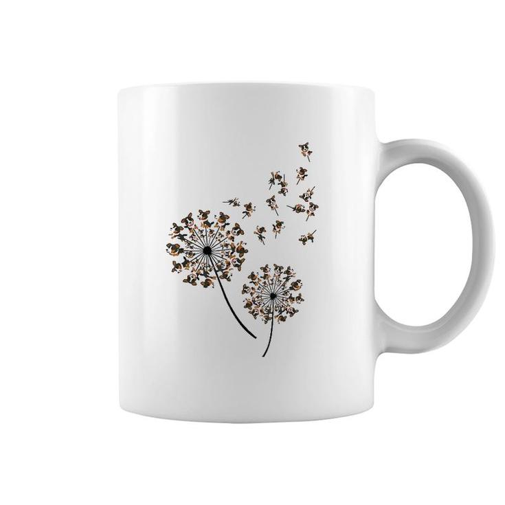 Bernese Mountain Flower Flying Dandelion Funny Dog Lover Coffee Mug