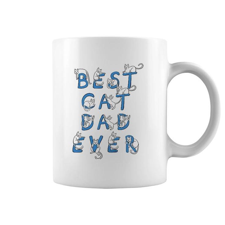 Best Cat Dad Ever Cats Kitten Funny Cute Lover Gift Graphic Coffee Mug