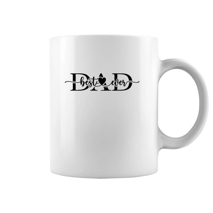 Best Dad Ever Heart Proud Dad Father's Day Coffee Mug