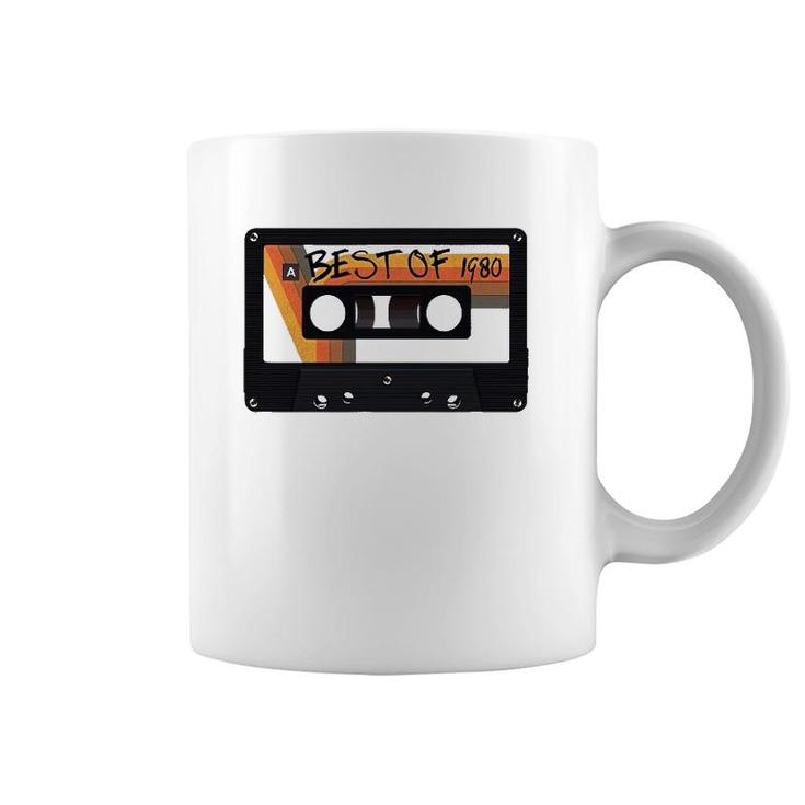 Best Of 1980 42Nd Birthday Cassette Tape Vintage Coffee Mug