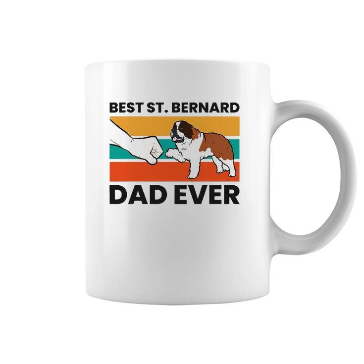 Best Saint Bernard Dad Ever Funny St Bernard Coffee Mug