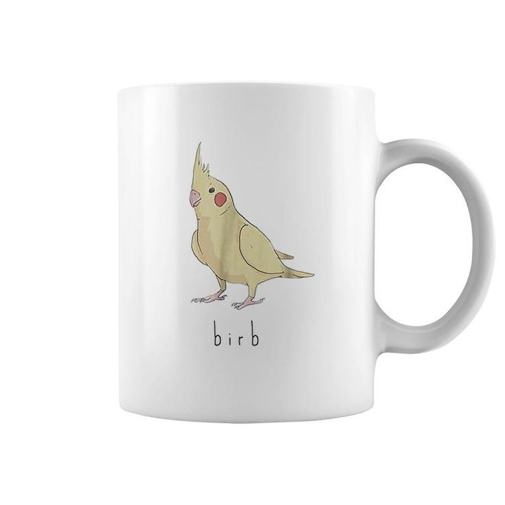 Birb Meme   Yellow Cockatiel Bird Coffee Mug