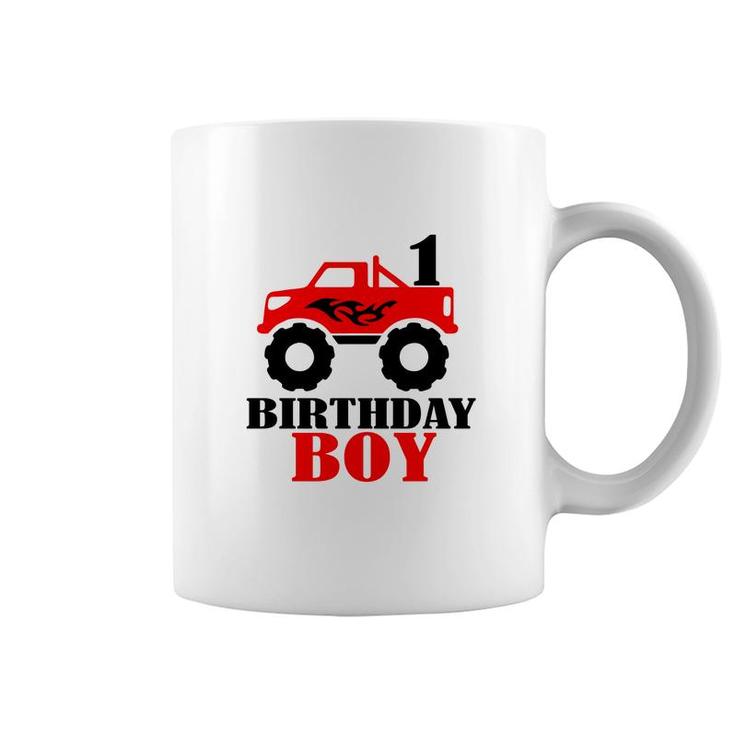 Birthday Boy Truck 1St Birthday Red Art Gifts Coffee Mug