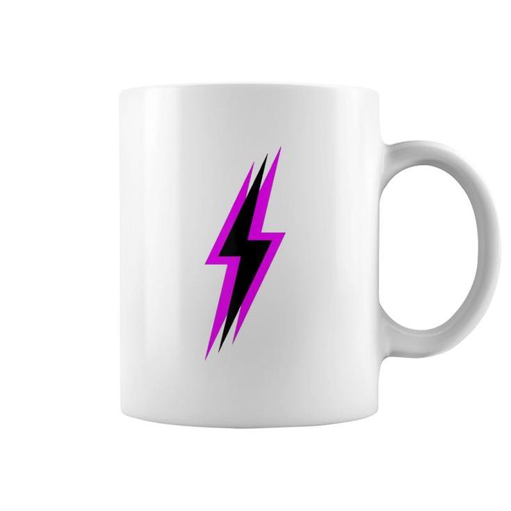 Black And Purple Lightning Bolt Coffee Mug