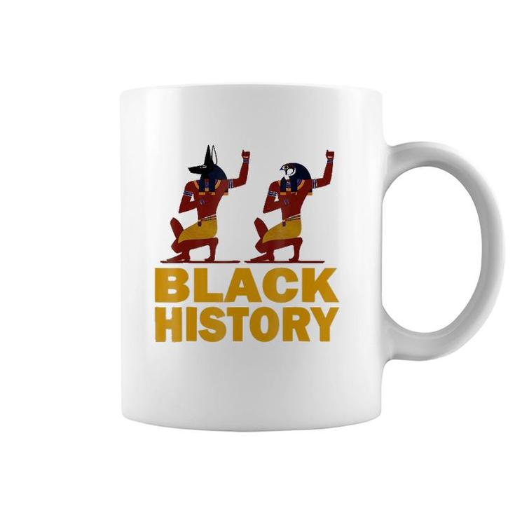 Black Fist Up Pride And Power African American Kemet Coffee Mug