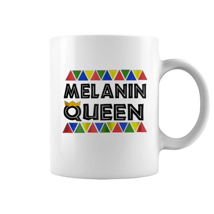 Black History Proud Black Melanin Queen Coffee Mug