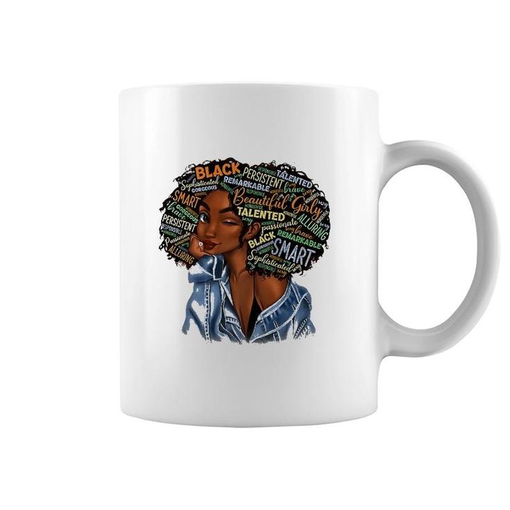 Black Smart Girls Afro Love Melanin African American Women Coffee Mug