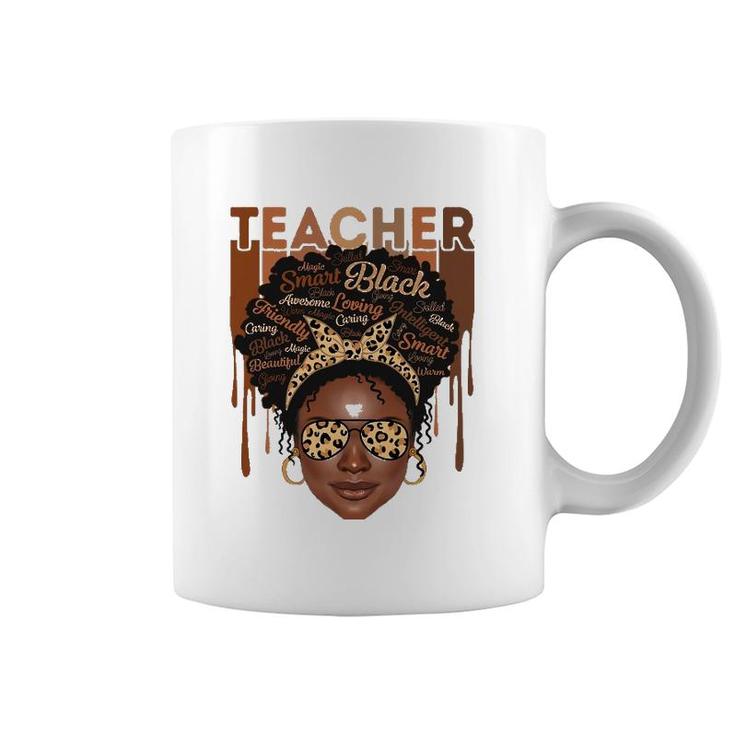 Black Woman Teacher Afro Smart African American Love Melanin Coffee Mug