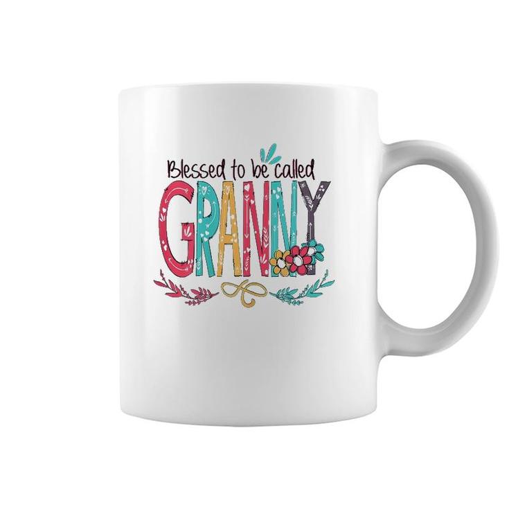 Blessed To Be Called Granny Flower Mother's Day 2022 Ver2 Coffee Mug