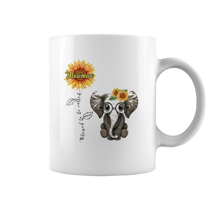 Blessed To Be Called Mawmaw Hippie Elephant Mother's Day Coffee Mug