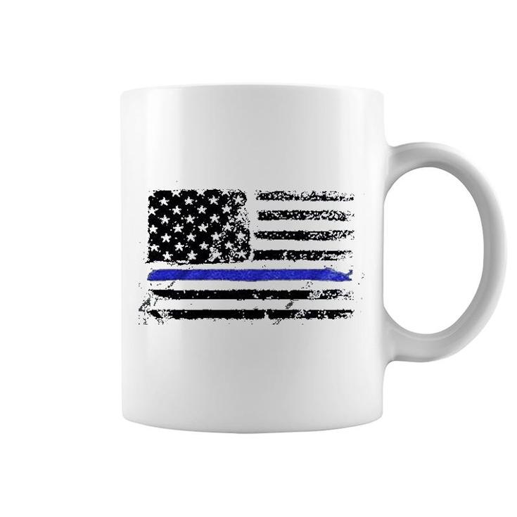 Blue American Flag Coffee Mug